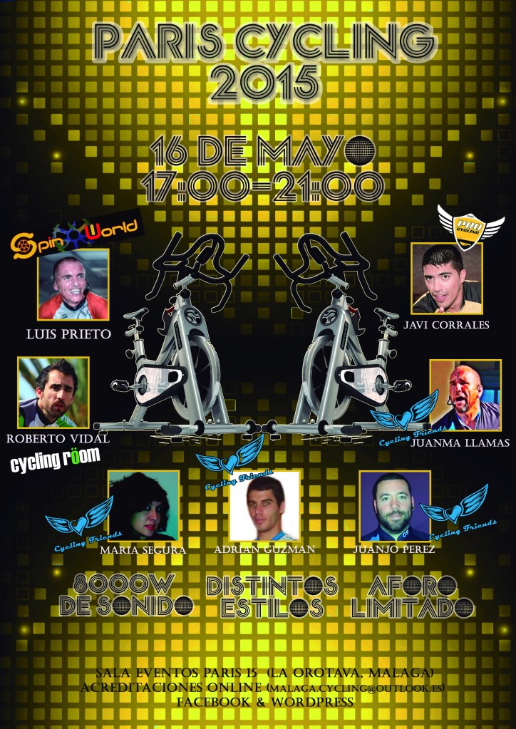 Paris Cycling 2015 friends pro spinworld room